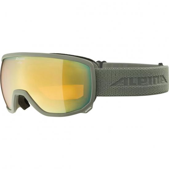 ALPINA Scarabeo Q-Lite Spherical - Μάσκα Ski/Snowboard - Moongrey matt/Gold spherical