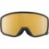 ALPINA  Scarabeo S Q-Lite Mirror - Ski/Snowboard Goggles - Black matt/Gold Cylindrical