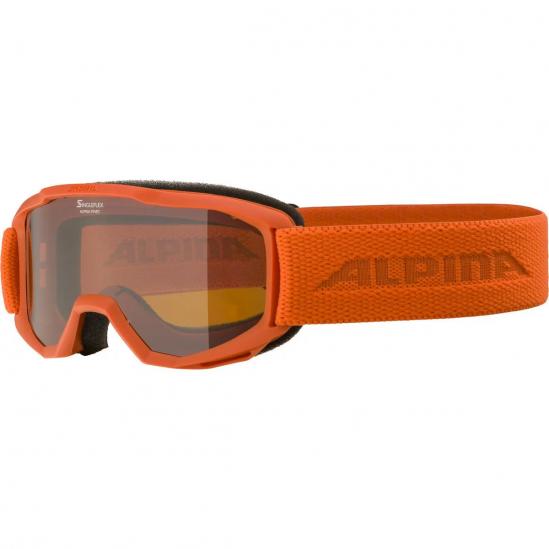 ALPINA PINEY Singleflex Hicon - Παιδική Mάσκα ski - Pumpkin matt/Orange 