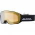 ALPINA Nakiska Q-Lite mirror - Ski/Snowboard Goggles - Black matt/Gold cylindrical