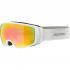 ALPINA Double Jack Q-Lite mirror - Μάσκα Ski/Snowboard - White matt/Rainbow spherical