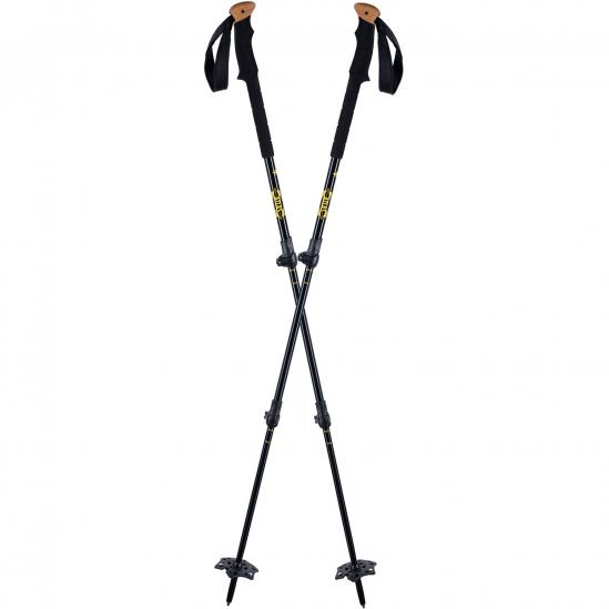 Atlas Trail Walking 3 Piece Pole - Μπατόν πεζοπορικό - Black