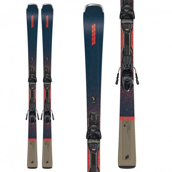 K2 DISRUPTION 76X Skis + M3 10 Compact Quikclik Bindings