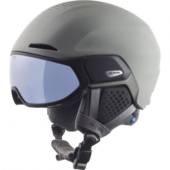 ALPINA Alto Hi-EPS + Visor Q-Lite - Κράνος Ski/Snowboard - Moon-grey matt