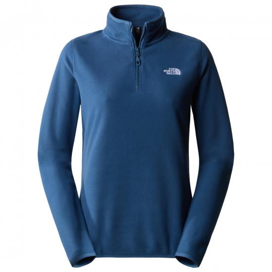 THE NORTH FACE Women's 100 Glacier 1/4 Zip Fleece - Shady Blue