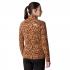 THE NORTH FACE Women's 100 Glacier Printed 1/4 Zip Fleece - Almond Butter Graphic/Dye Print