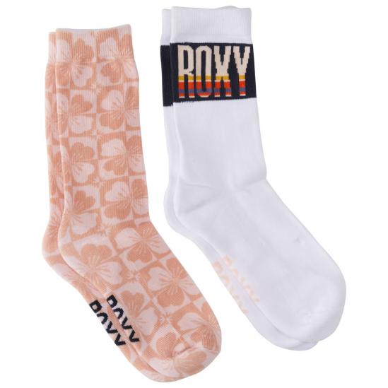 ROXY 2 Pack Sunclik - (2 Ζεύγη) Γυναικείες crew κάλτσες - Pale Dogwood 