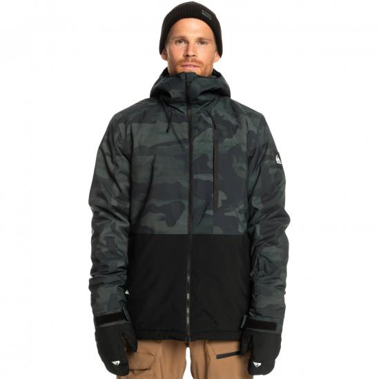 QUIKSILVER Mission Printed Block Insulated - Ανδρικό μπουφάν ski/snowboard - Spray Camo True Black