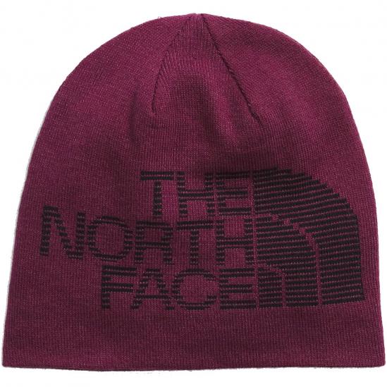 THE NORTH FACE Reversible Highline Beanie - Boysenberry Heather-TNF Black