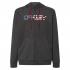 OAKLEY Teddy Full Zip Hoodie - Ανδρική Ζακέτα φούτερ-  Dark Gray Heather/American Flag