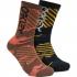 OAKLEY Camo B1B Rc Socks 2.0 (2 Pack) - Crew Κάλτσες Ανδρικές - Orange Stripe/Grip Camo