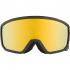 ALPINA  Scarabeo S Q-Lite Mirror - Ski/Snowboard Goggles - Black Yellow matt/Gold Cylindrical