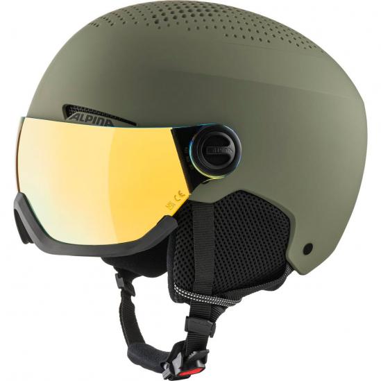 ALPINA Arber Hi-EPS + Visor Q-Lite - Κράνος Ski/Snowboard - Olive matt