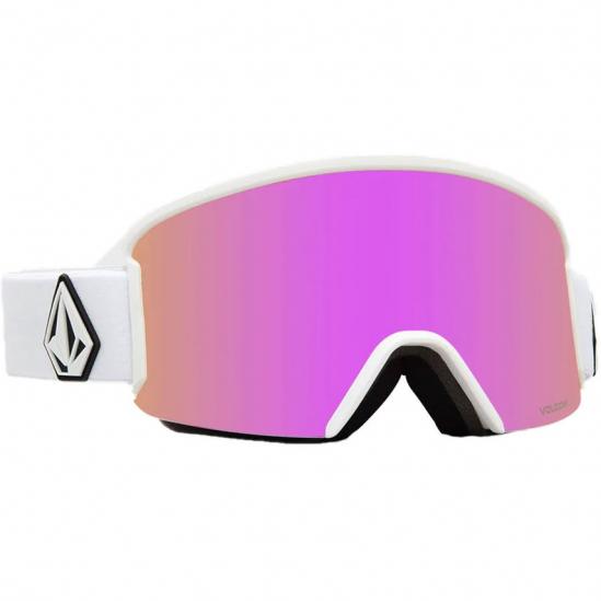 Volcom Garden Goggle + Extra φακός - Μάσκα Ski/Snowboard - Matt White/Pink Chrome 