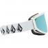 Volcom Footprints Goggle+ (Eξτρα Φακός - Dark Grey) - Μάσκα Ski/Snowboard - White Stone mat/Ice Chrome