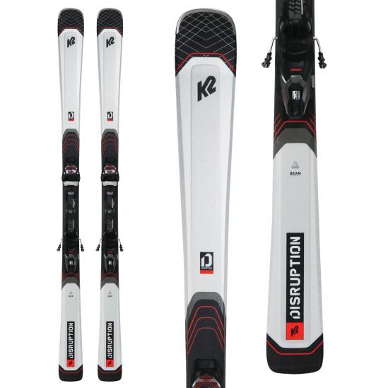 K2 DISRUPTION 76X Skis + M3 10 Compact Quikclik Bindings