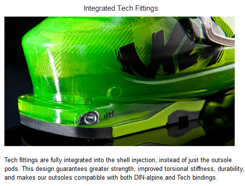 K2 Integrated Tech Fittings FREERIDE