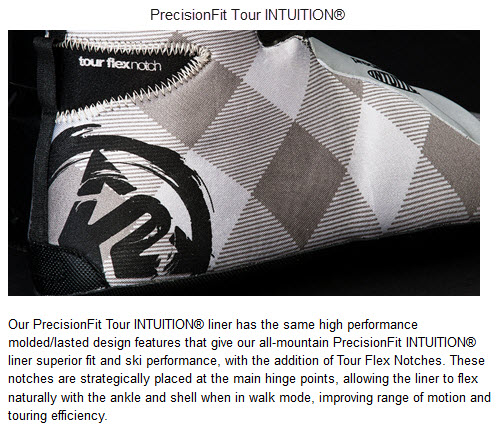 K2 PrecisionFit Tour INTUITION FREERIDE