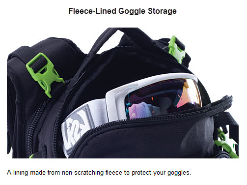 K2 Fleece-Lined Goggle Storage